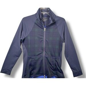 Peter Millar Performance Top Women's Medium Blue Full Zip UPF 50 Jacket